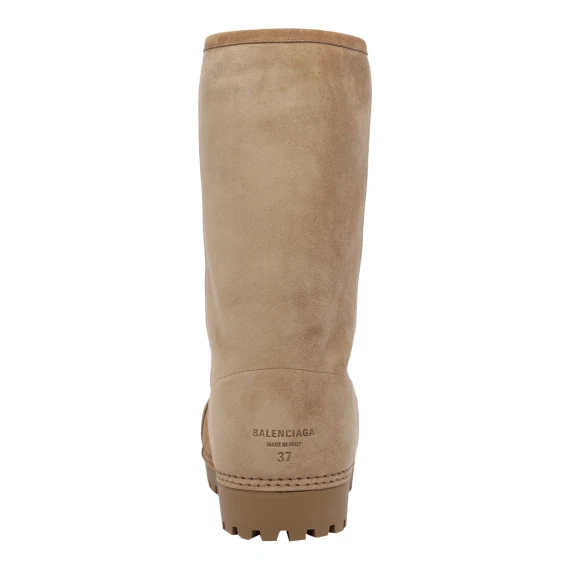 Alaska Fur High Boots Balenciaga