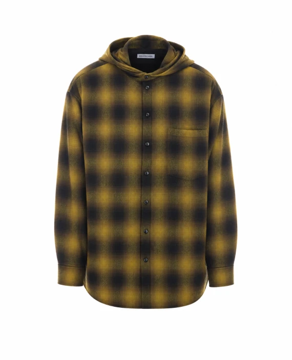 Green wool-blend overshirt Balenciaga
