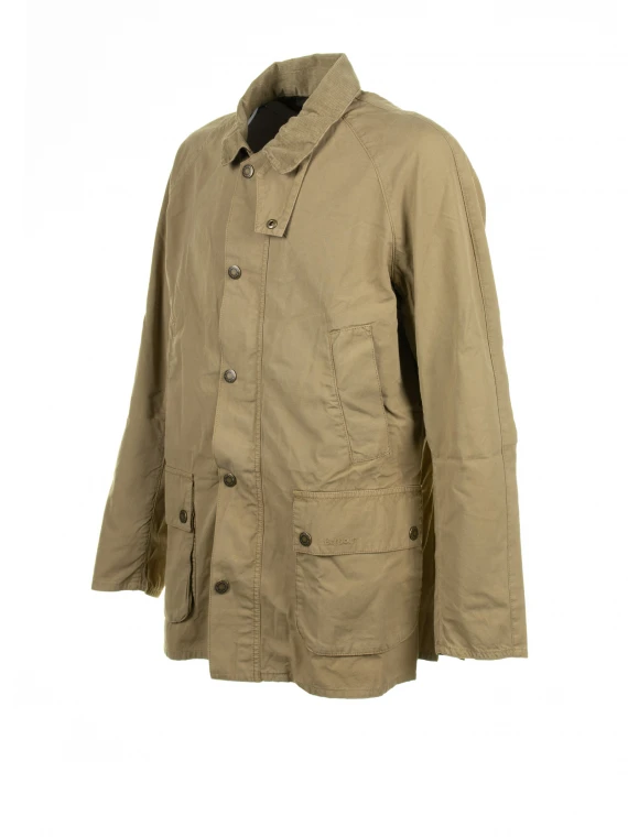 Cotton jacket with pockets and buttons