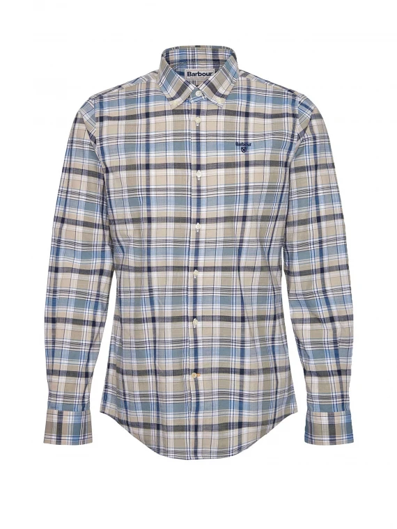 Checked shirt with logo