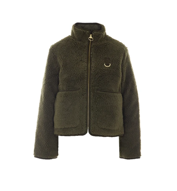 Giacca sherpa Elenora verde oliva