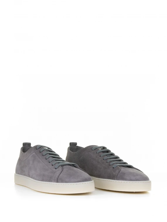 Gray leather sneaker