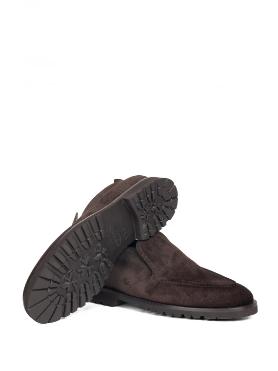 Polacco slip on testa di moro in suede