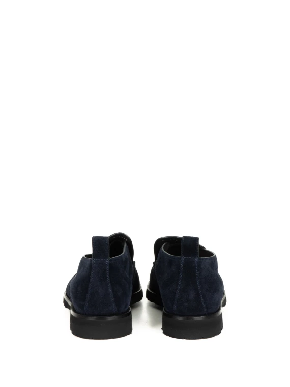 Polacco blu baltico in suede