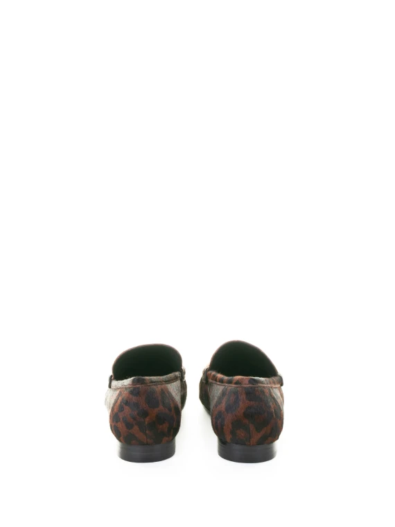 Mocassino leopardato Bibilou