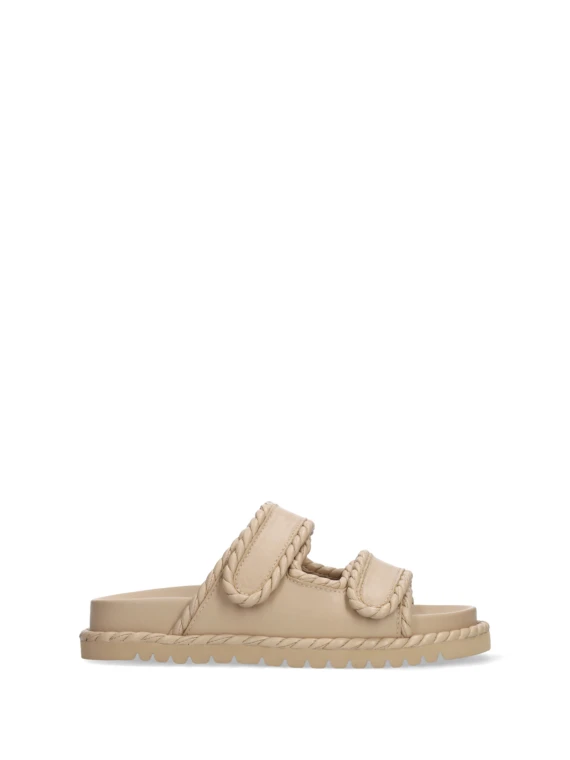 Beige nappa slipper