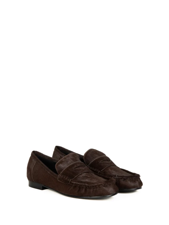 Mocassino marrone in suede