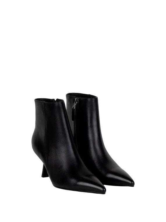 Black pointed ankle boots with stiletto heel Bibilou