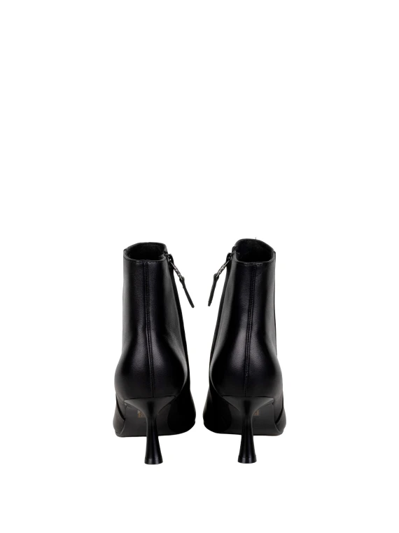 Black pointed ankle boots with stiletto heel Bibilou