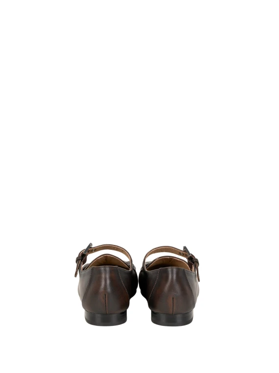 Brown loafer sandals Bibilou