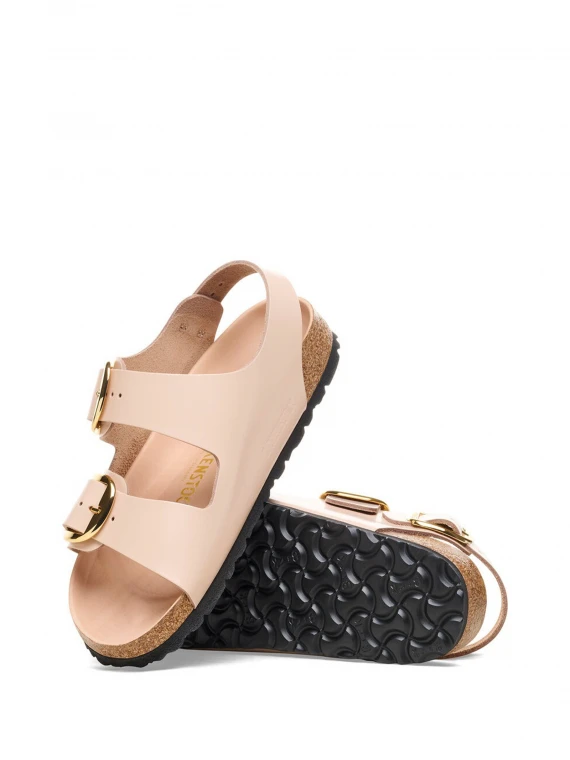 Milano Big Buckle sandal beige