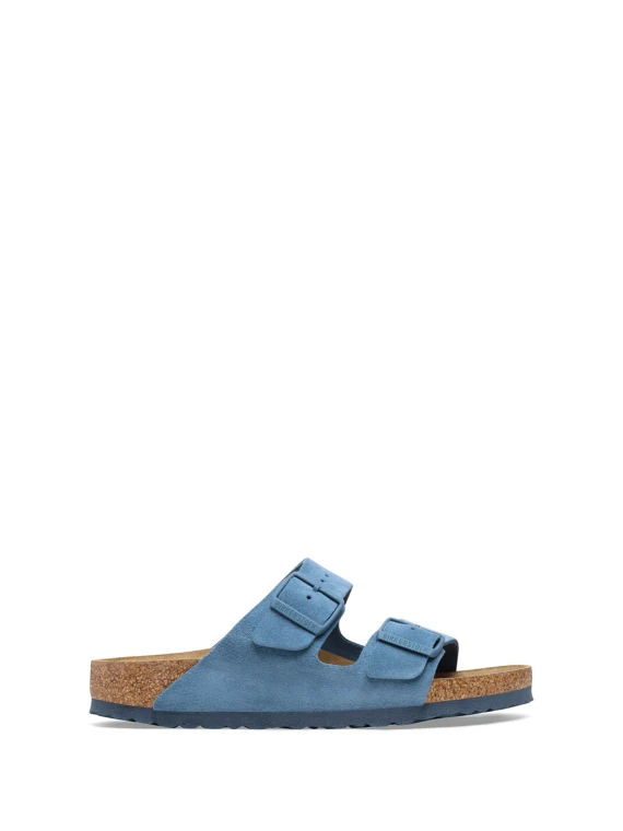 Ciabatta Arizona azzurro in suede