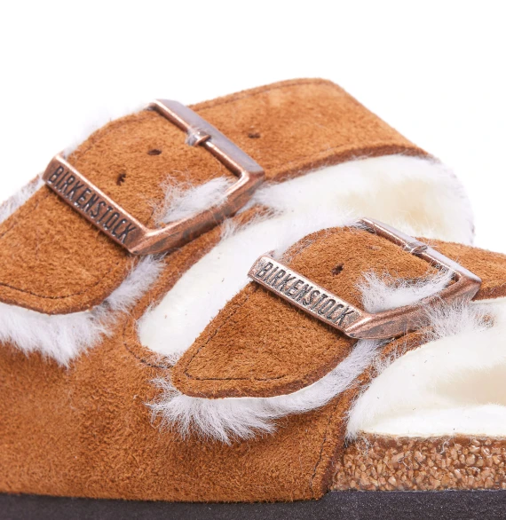 ARIZONA SHEARLING SANDALS