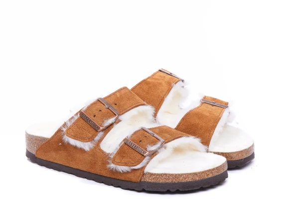 ARIZONA SHEARLING SANDALS