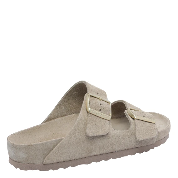 Sandali Arizona in pelle scamosciata taupe Birkenstock