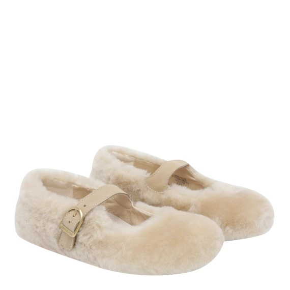 White Santa Clarita Flat Ballets Birkenstock