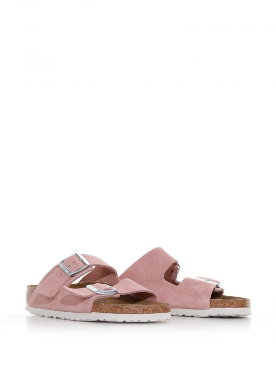 Pink Arizona slipper in suede