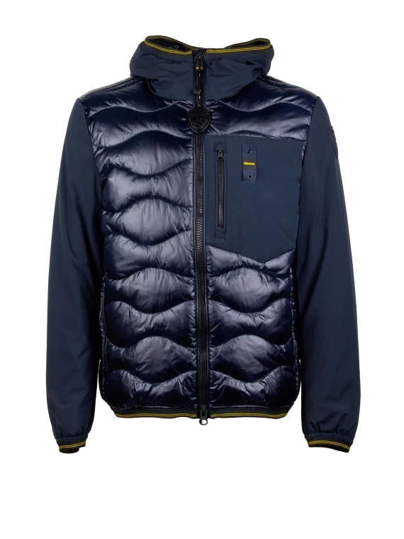 Albert dark blue hooded padded coat Blauer