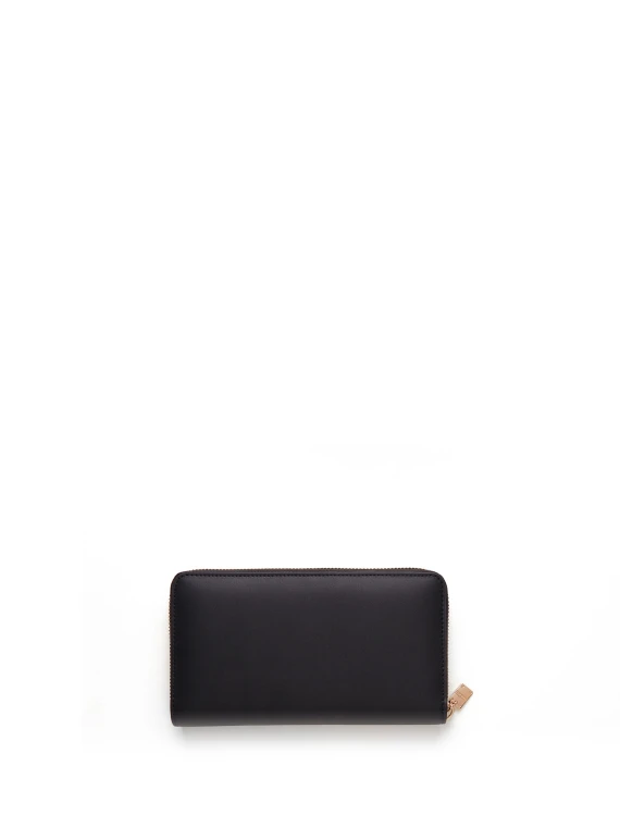 Large Black Leather Wallet