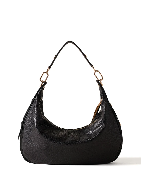 Borsa a spalla Oyster Hobo medium nera