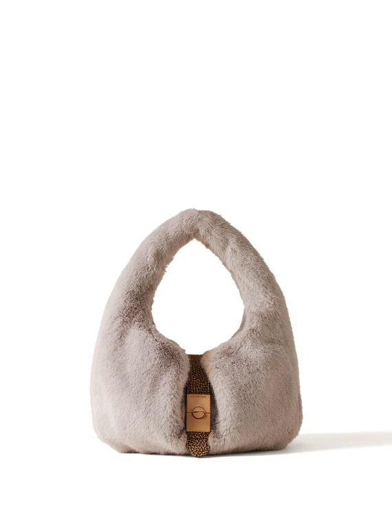 Borsa a mano Hobo Cortina in faux fur