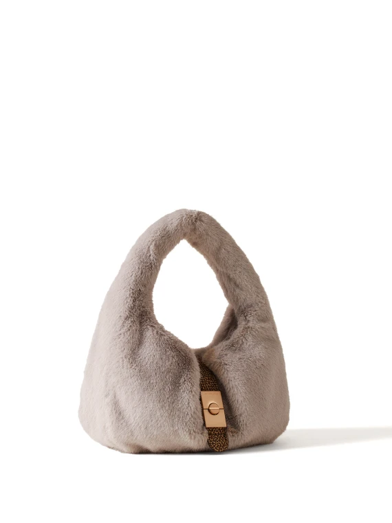 Borsa a mano Hobo Cortina in faux fur