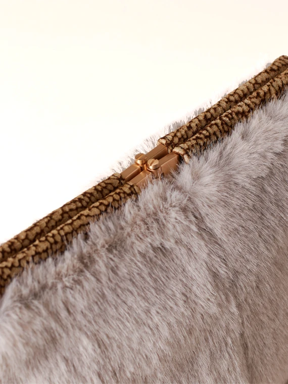 Faux Fur Shoulder Bag