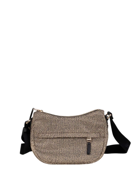 Shoulder Bag Luna Xs Nude/Black Borbonese