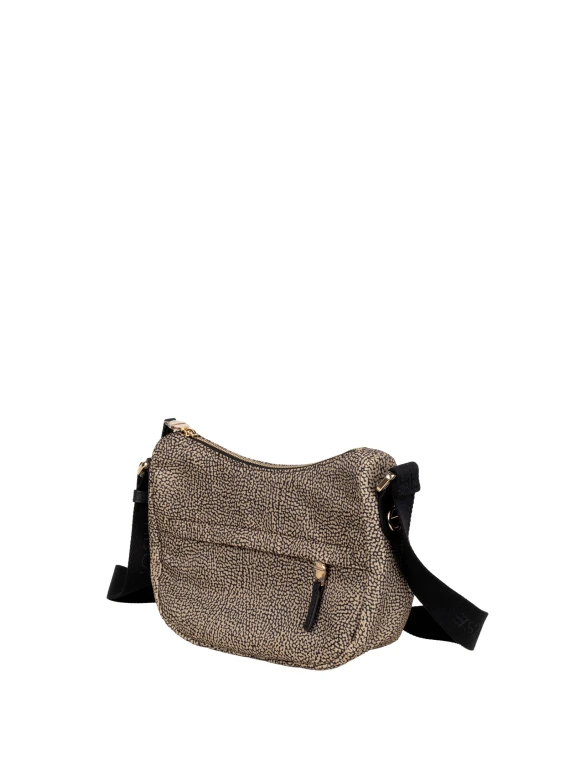 Shoulder Bag Luna Xs Nude/Black Borbonese