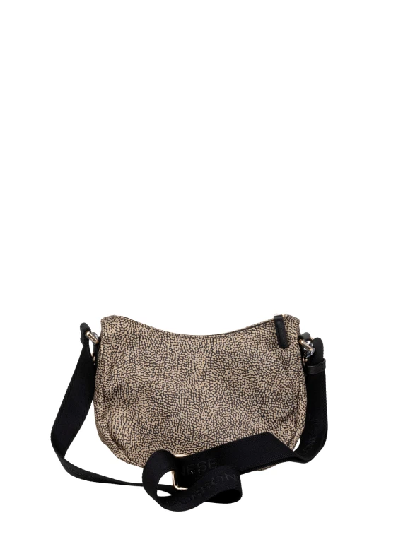 Shoulder Bag Luna Xs Nude/Black Borbonese