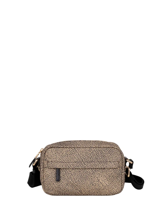 Borsa Small Camera Case Nude/Nero Borbonese