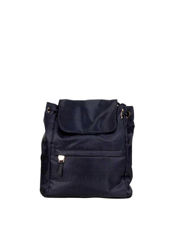 B Club Medium backpack in black OP fabric Borbonese