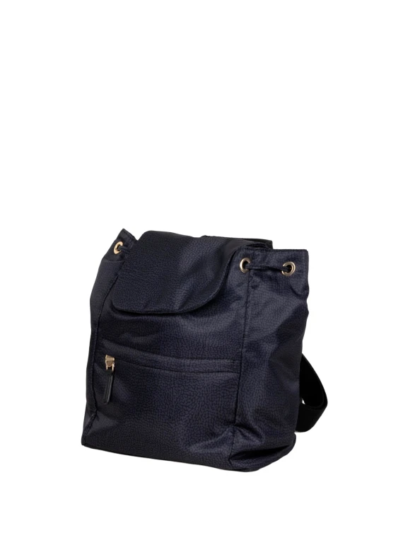 B Club Medium backpack in black OP fabric Borbonese