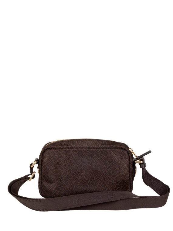 Borsa tracolla marrone scuro Borbonese