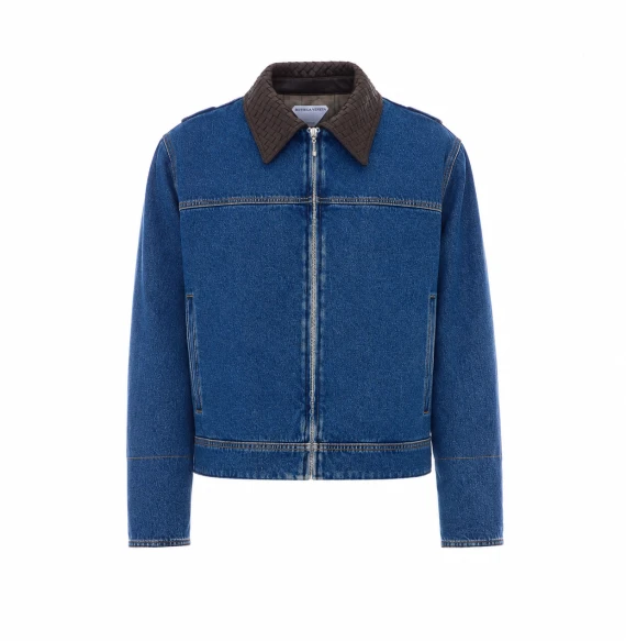 Giacca in denim blu Bottega Veneta