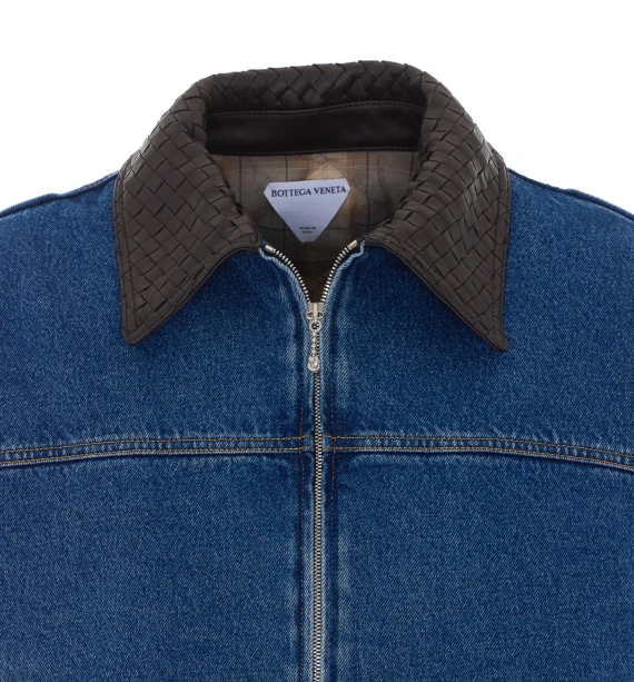 Giacca in denim blu Bottega Veneta