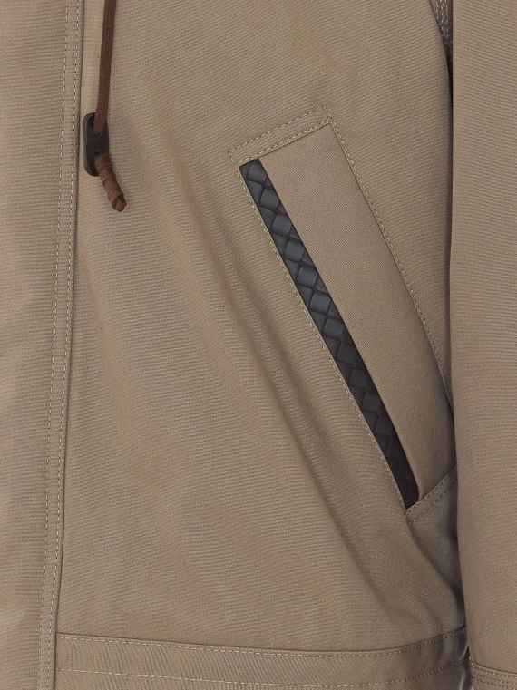 Beige hooded bomber jacket Bottega Veneta