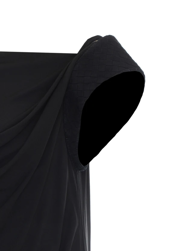 Black long dress with leather straps Bottega Veneta