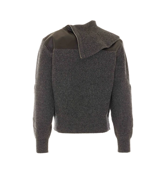 Grey Rib Sweater Bottega Veneta