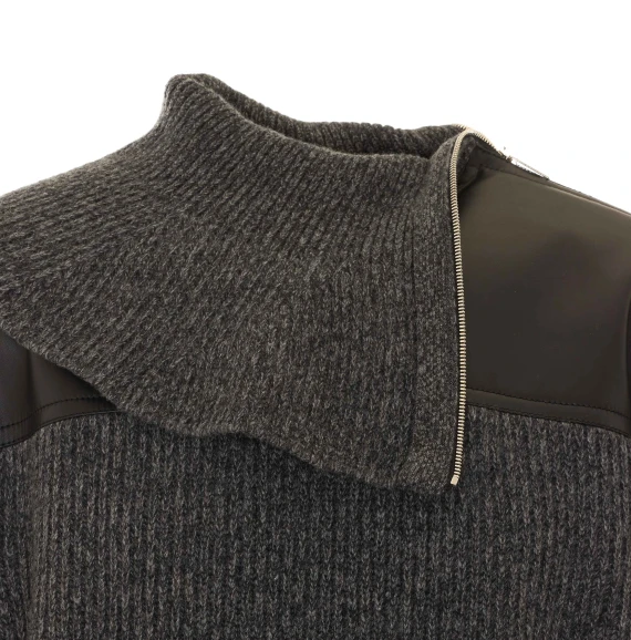Grey Rib Sweater Bottega Veneta