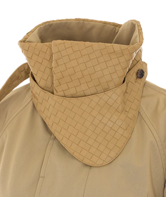 Trench in cotone beige Bottega Veneta