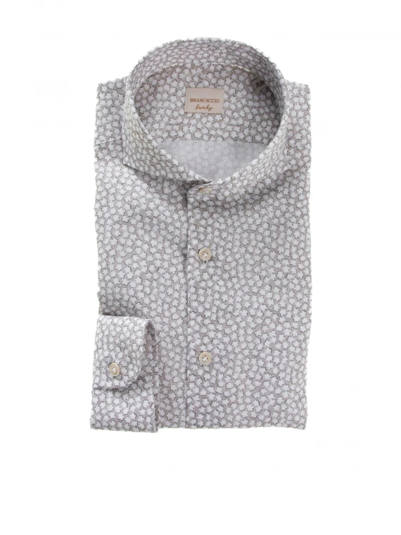 Patterned slim fit shirt