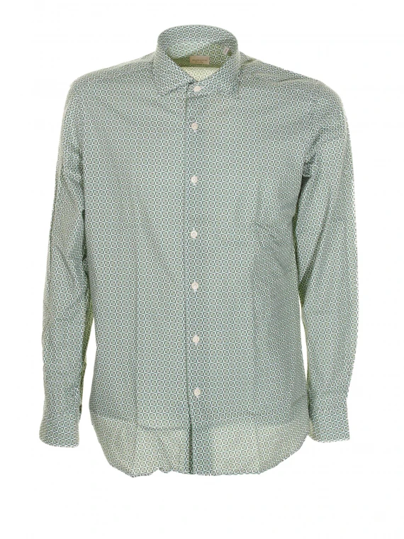 Camicia slim fit verde