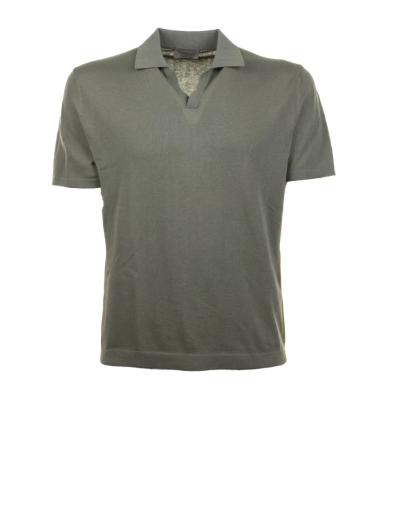 Polo verde scuro uomo
