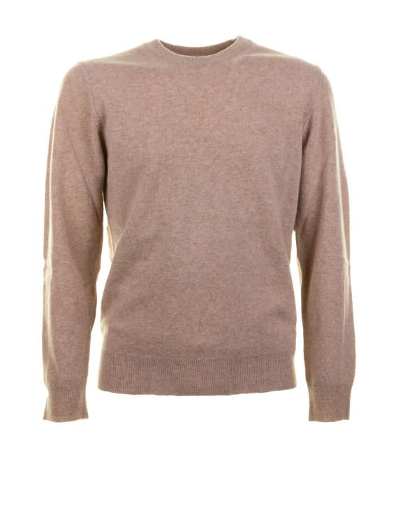 Men's Oatmeal Crew Neck Sweater