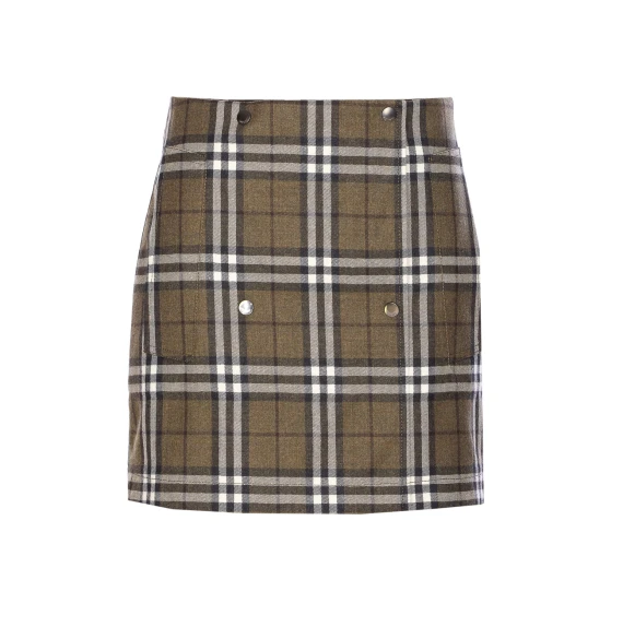 TRENCH CHECK SKIRT