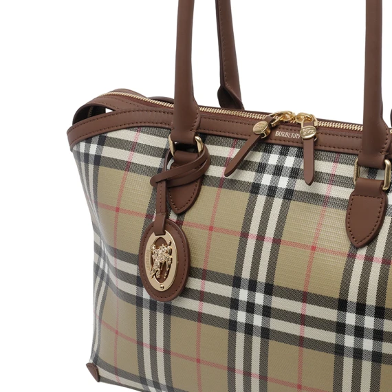 Green Check Tote Bag