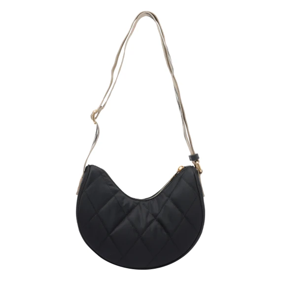 Black Horseshoe Crossbody Bag