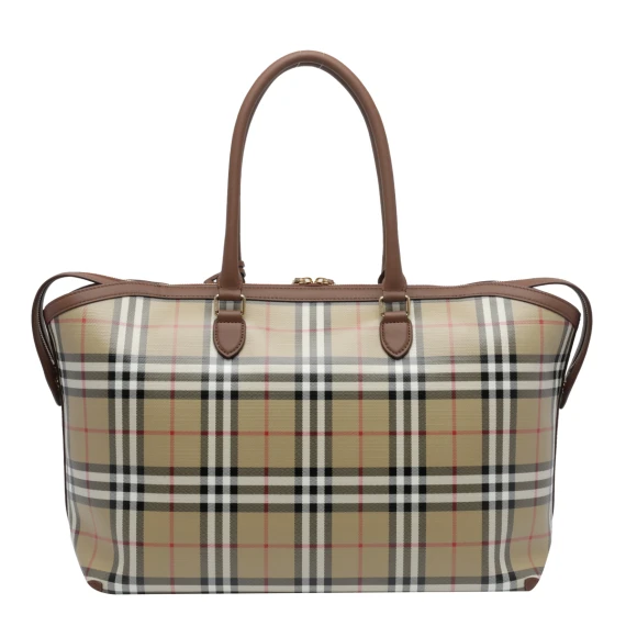 Archive Beige Medium Check Tote Bag