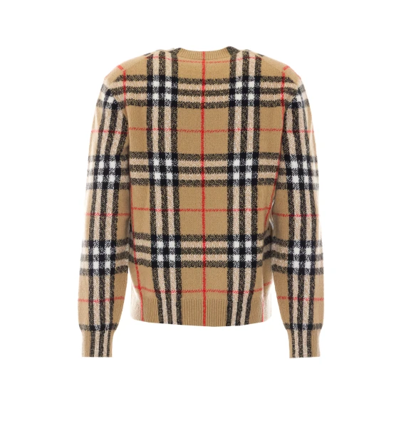 Curtis beige check sweater BURBERRY